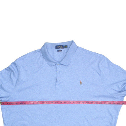 Ralph Lauren Men's Blue Classic Fit Cotton Polo Shirt XXL