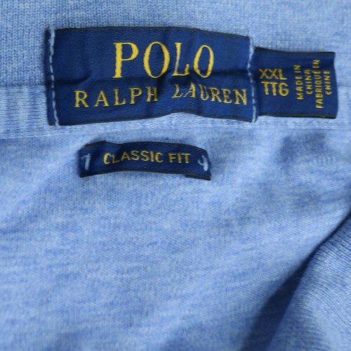 Ralph Lauren Men's Blue Classic Fit Cotton Polo Shirt XXL
