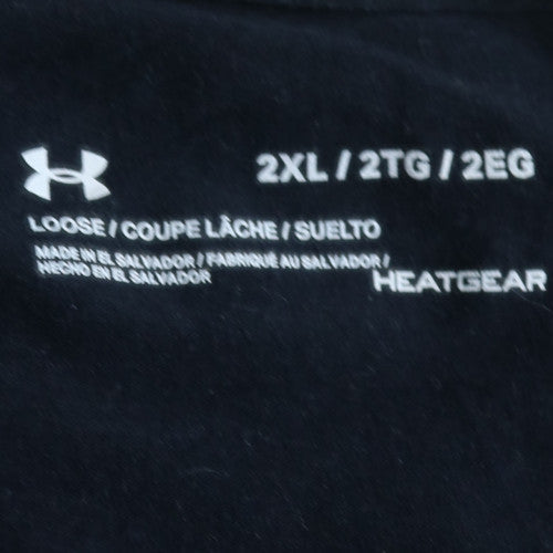 Under Armour Men’s Black 2XL HeatGear Project Rock Bull Graphic T-Shirt