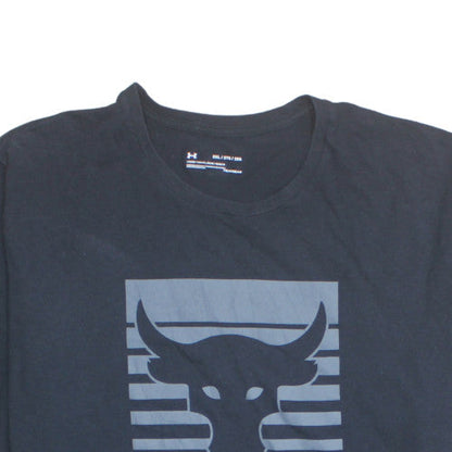 Under Armour Men’s Black 2XL HeatGear Project Rock Bull Graphic T-Shirt