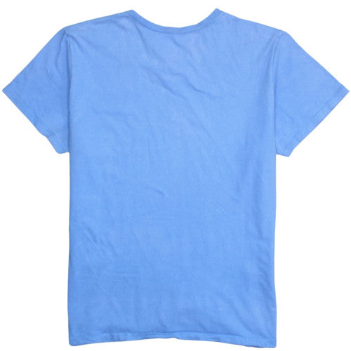 Adidas Men's Blue V-Neck Short Sleeve Cotton T-Shirt 2XL