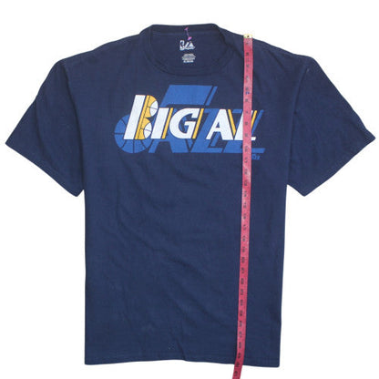 Majestic NBA Utah Jazz Big Al Jefferson Blue Men's XL Graphic T-Shirt