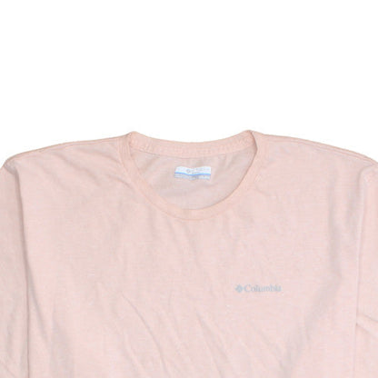 Columbia Men's Beige 2XL Crew Neck Short Sleeve Cotton Blend T-Shirt