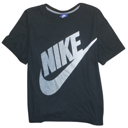 Nike Womens Black XL Basic Logo Short Sleeve Crew Neck T-Shirt