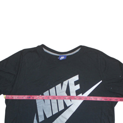 Nike Womens Black XL Basic Logo Short Sleeve Crew Neck T-Shirt