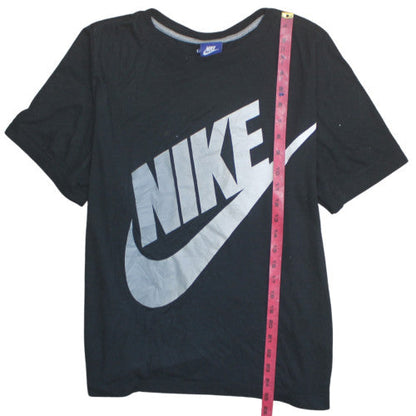 Nike Womens Black XL Basic Logo Short Sleeve Crew Neck T-Shirt