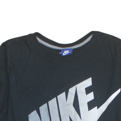 Nike Womens Black XL Basic Logo Short Sleeve Crew Neck T-Shirt