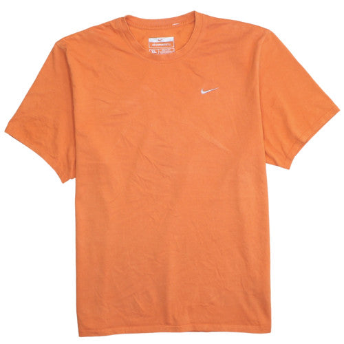 Nike Men's Orange XL Short Sleeve Crew Neck Cotton Blend T-Shirt
