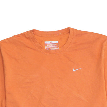Nike Men's Orange XL Short Sleeve Crew Neck Cotton Blend T-Shirt