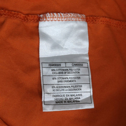 Nike Men's Orange XL Short Sleeve Crew Neck Cotton Blend T-Shirt