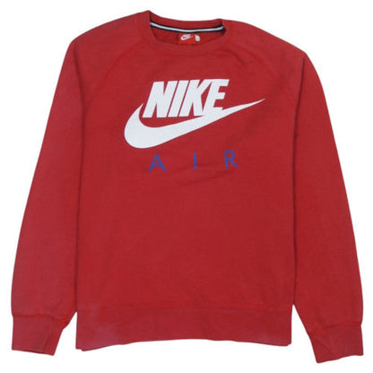 Nike Men's Red Air Logo Pullover Sweatshirt Size L