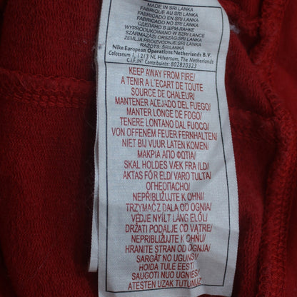 Nike Men's Red XL Track Jacket Full Zip Fleece Sportswear
