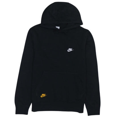 Nike Men's Black Pullover Hoodie M Fleece Logo Sportswear