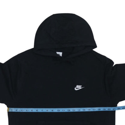 Nike Men's Black Pullover Hoodie M Fleece Logo Sportswear