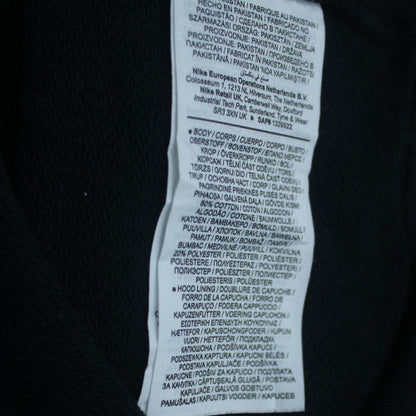 Nike Men's Black Pullover Hoodie M Fleece Logo Sportswear