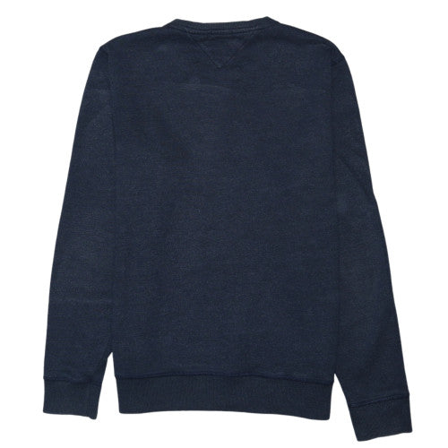 Tommy Jeans Men's Blue Crew Neck Pullover Sweatshirt L Regular Fit