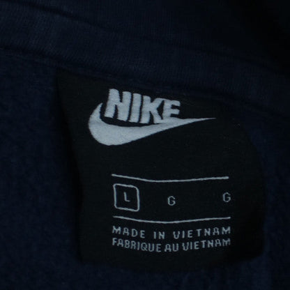Nike Men's Blue Pullover Hoodie Size L Regular Fit Sports Fleece