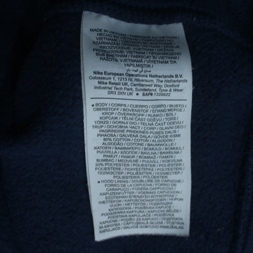 Nike Men's Blue Pullover Hoodie Size L Regular Fit Sports Fleece