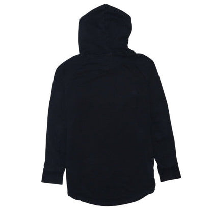 Adidas Womens Black Pullover Hoodie Size M Logo Fleece Sweatshirt