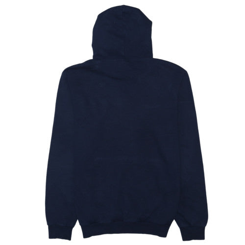 Adidas Men Blue Pullover Hoodie Medium Fleece Sportswear