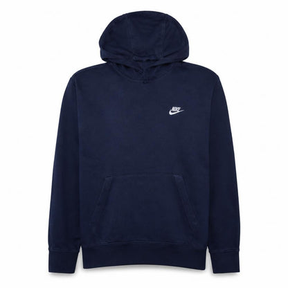 Nike Men's Navy Blue Pullover Hoodie Large Cotton Fleece