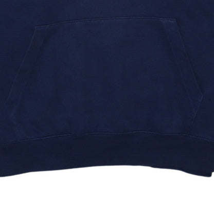 Nike Men's Navy Blue Pullover Hoodie Large Cotton Fleece