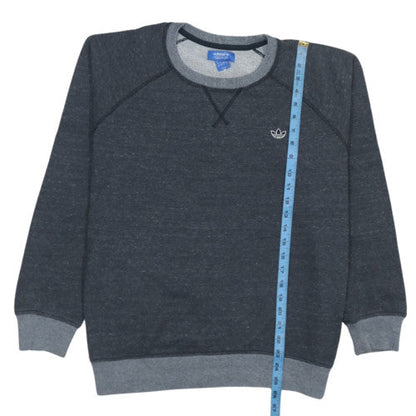 Adidas Originals Women Grey Crew Neck Sweatshirt Size L