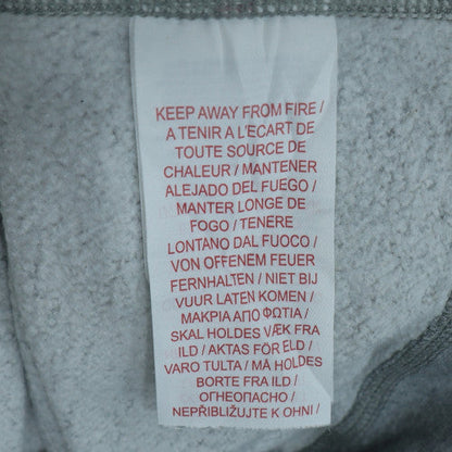 Nike Boys Grey XL Pullover Hoodie with Logo Print and Kangaroo Pocket