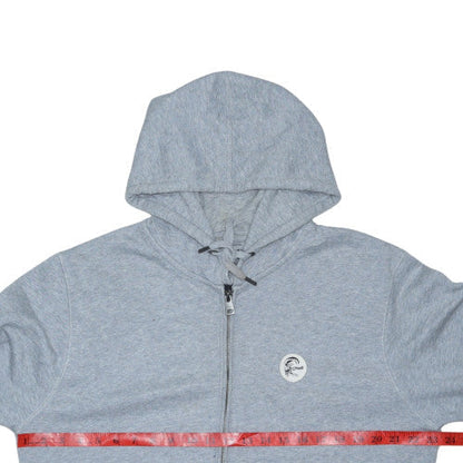 O'Neill Men’s Grey Full Zip Hoodie XL Regular Fit Cotton Blend