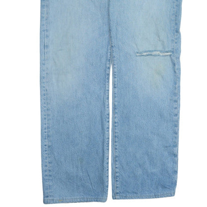 Levi Strauss 501 Men's Blue 36W 32L Straight Leg Distressed Jeans