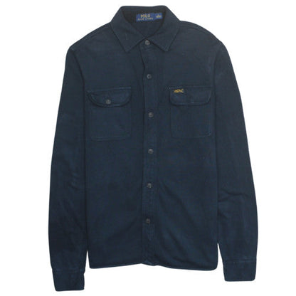 Polo Ralph Lauren Men's Blue Cotton Blend Button-Up Shirt Size M