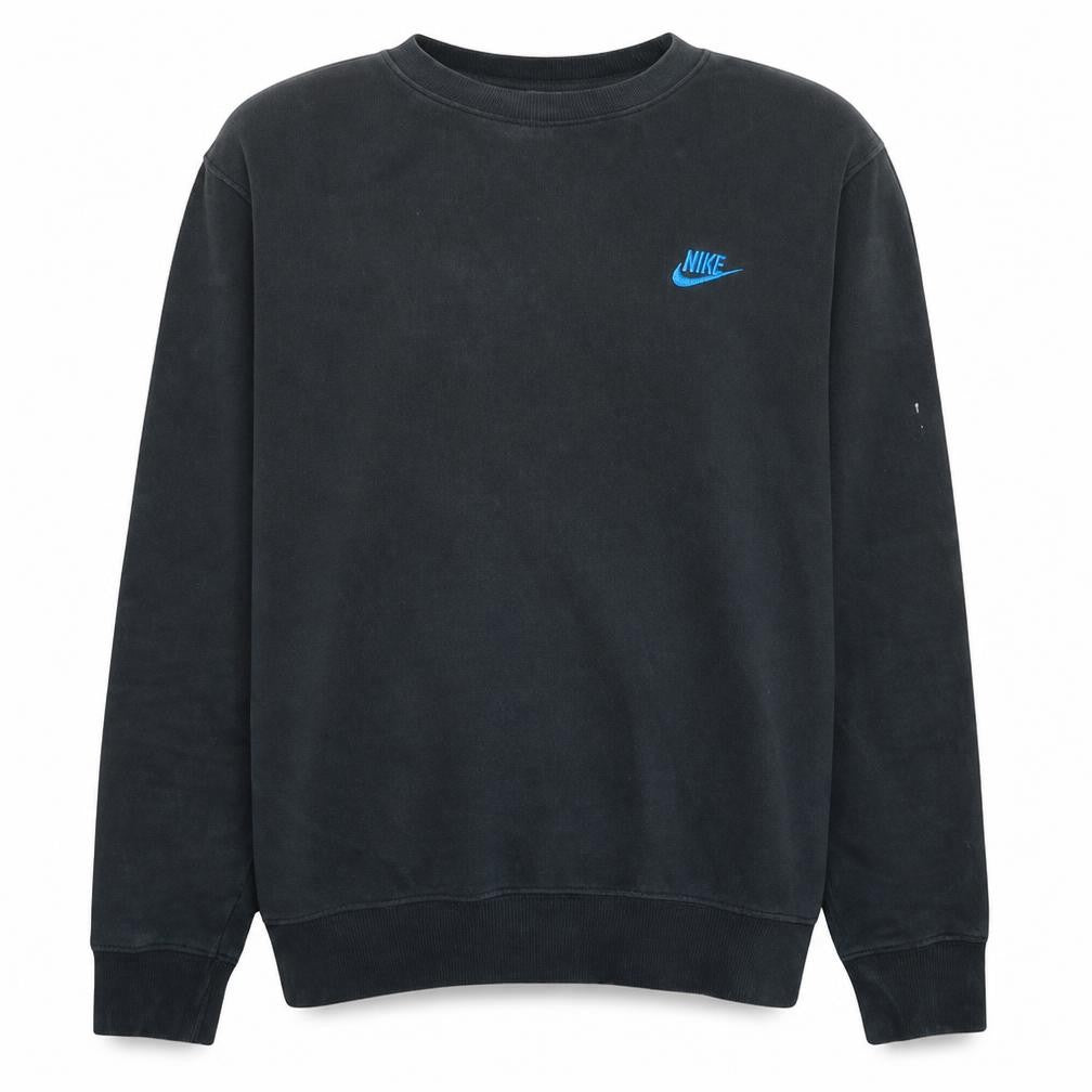 Nike Men's Black Crew Neck Pullover Sweatshirt M Regular Fit