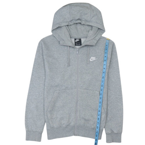 Nike Men's Grey Full Zip Hoodie Size S Regular Fit Fleece