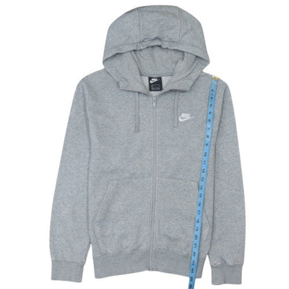 Nike Men's Grey Full Zip Hoodie Size S Regular Fit Fleece