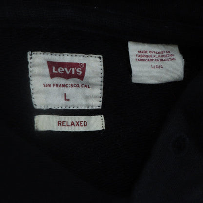 Levi's Men's Black Relaxed Fit Pullover Hoodie Size L
