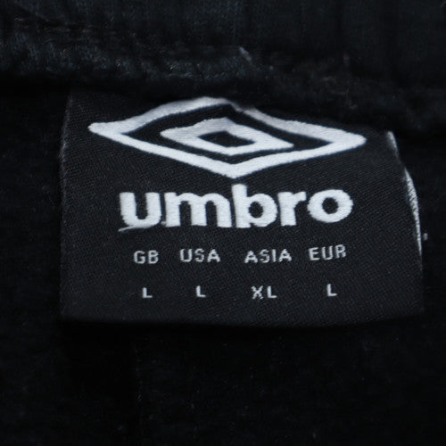 Umbro Mens Black Sweatpants L Regular Fit Fleece Casual Trousers