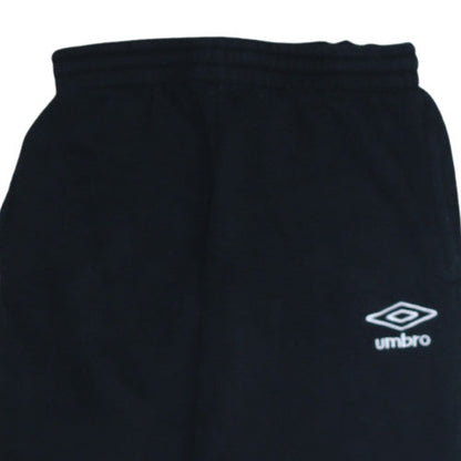 Umbro Mens Black Sweatpants L Regular Fit Fleece Casual Trousers