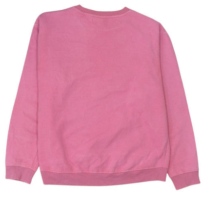 Ellesse Women Pink Crew Neck Pullover Sweatshirt UK 14 Cotton Blend