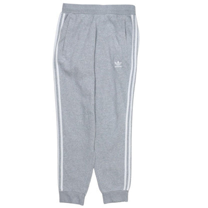 adidas Men Grey Jogger Trousers M Regular Fit Fleece Logo