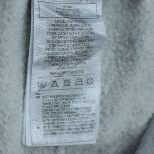 adidas Men Grey Jogger Trousers M Regular Fit Fleece Logo