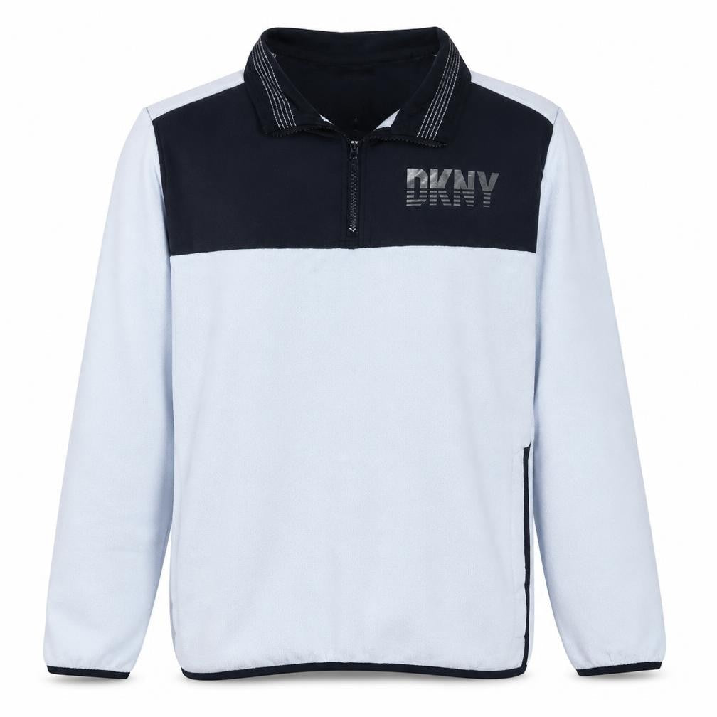DKNY Golf Men's White Black Track Jacket L 1/2 Zip Activewear