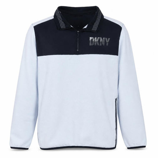 DKNY Golf Men's White Black Track Jacket L 1/2 Zip Activewear