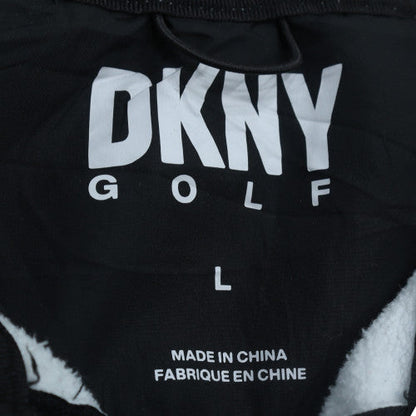 DKNY Golf Men's White Black Track Jacket L 1/2 Zip Activewear