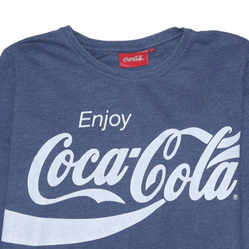 Coca-Cola Women's Blue Crew Neck Pullover Sweatshirt Size 16