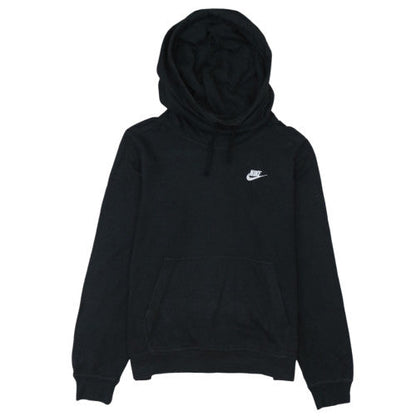 Nike Men's Black Pullover Hoodie M Fleece Logo Sweatshirt