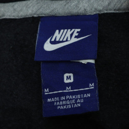 Nike Men's Black Pullover Hoodie M Fleece Logo Sweatshirt