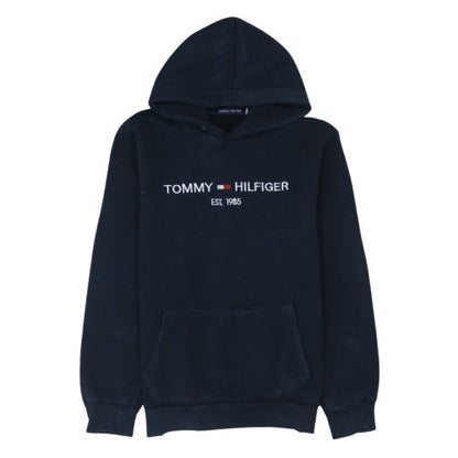 Tommy Hilfiger Men's Blue XL Pullover Hoodie Embroidered Logo