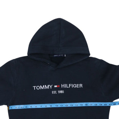 Tommy Hilfiger Men's Blue XL Pullover Hoodie Embroidered Logo
