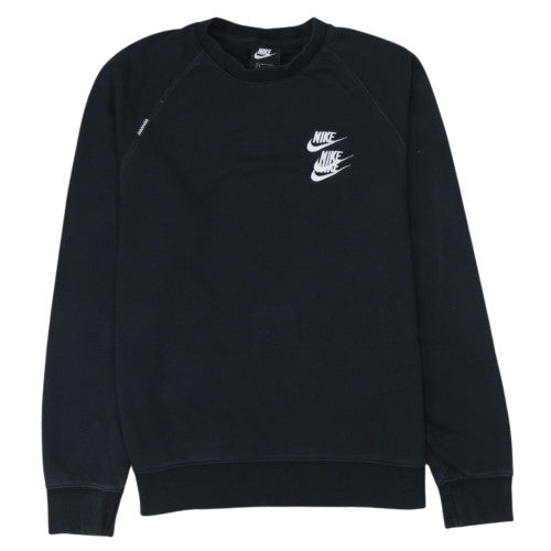 Nike Mens Black City Graphic Sweatshirt L Pullover Crew Neck