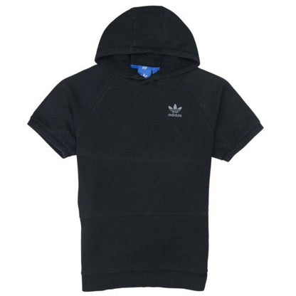 Adidas Men's Black Short Sleeve Pullover Hoodie Size S